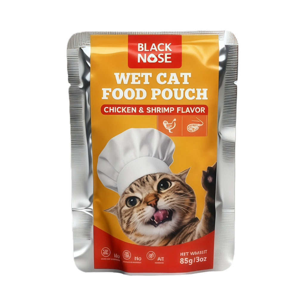 BLACK NOSE Chicken & Shrimp Wet Cat Food