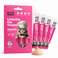 Black Nose Lickable Cat Treats – Chicken & Shrimp Recipe, Grain-Free, 4 × 0.5 oz Tubes
